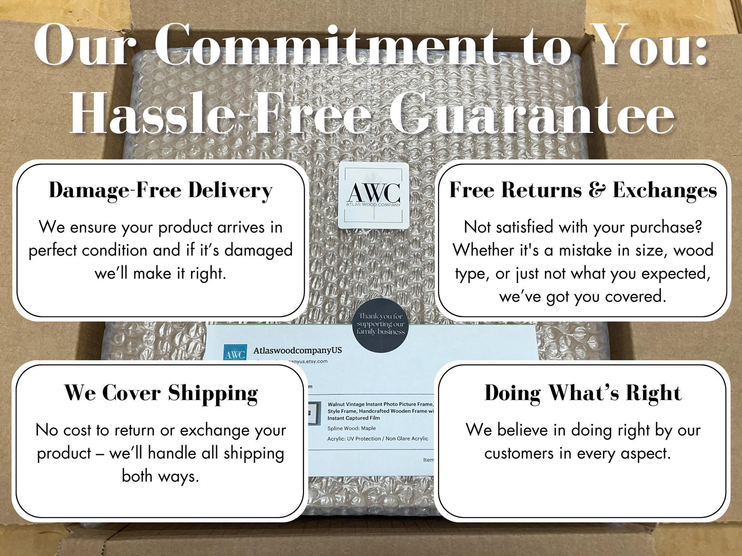 Gallery Frame for Fujifilm Instax Mini Film - Maple