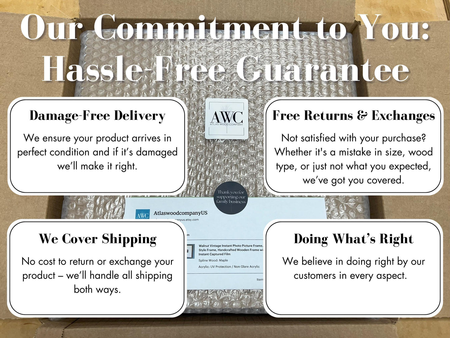 Shadowbox Frame - 3/4" Display Depth - Cherry