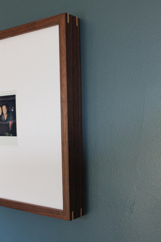Gallery Frame for Polaroid Photographs - Walnut