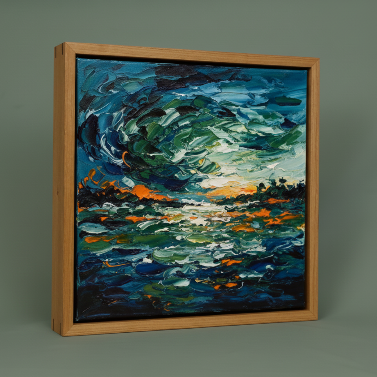 Floating Frame for Stretched Canvas Art - Cherry