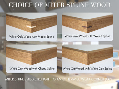the different types of wood used in a woodworking project