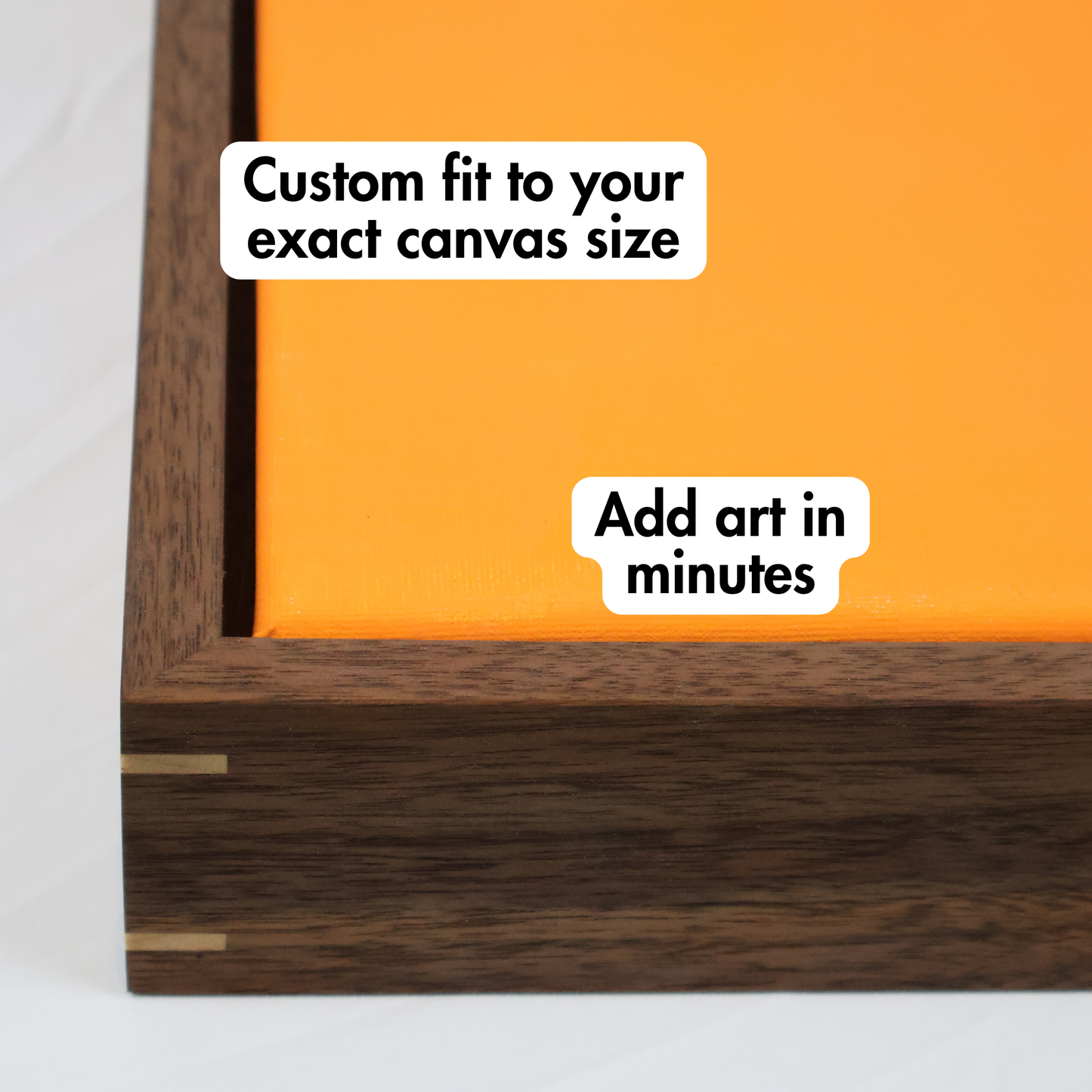 Floating Frame for Stretched Canvas Art - Walnut