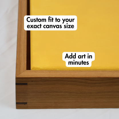 Floating Frame for Stretched Canvas Art - Cherry