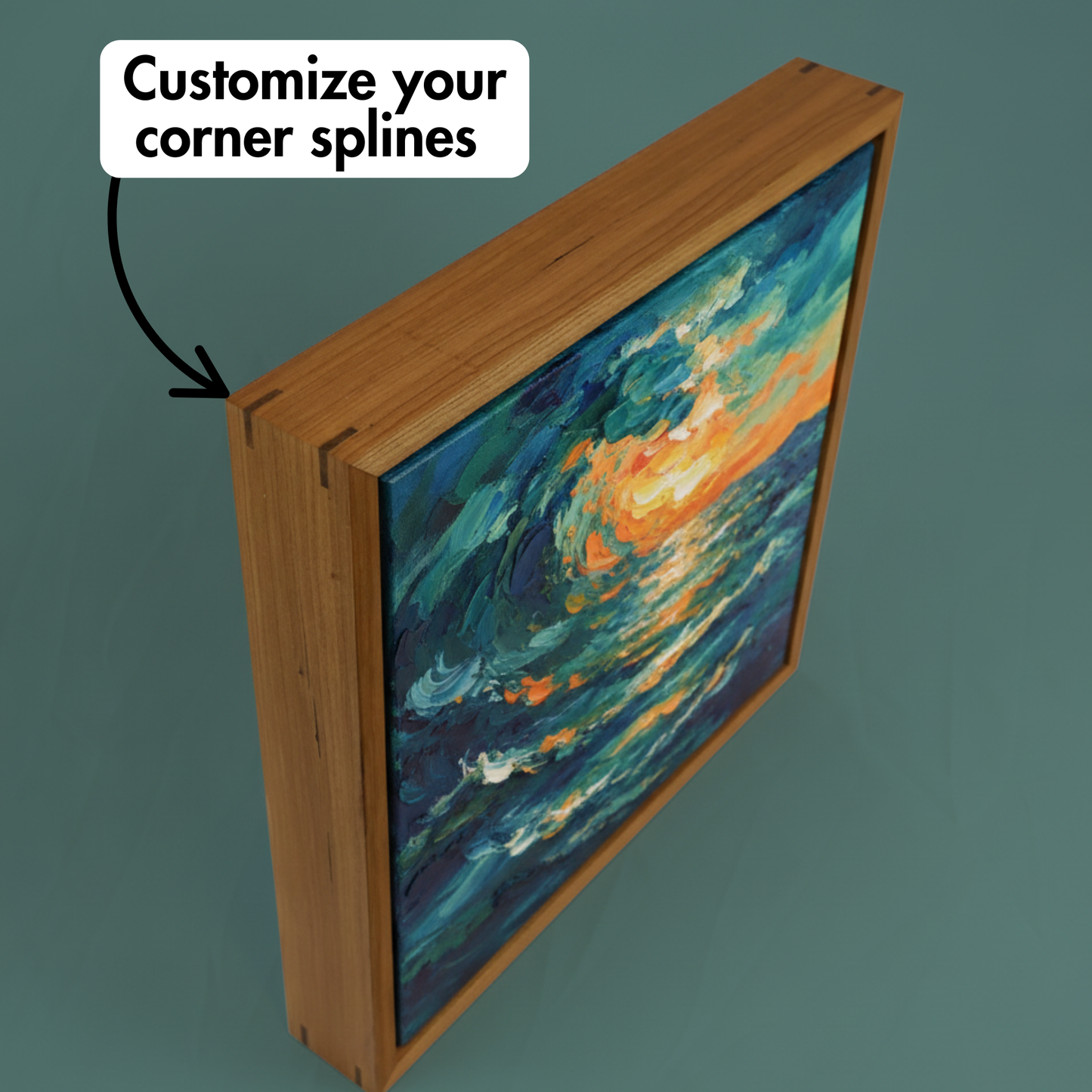 Floating Frame for Stretched Canvas Art - Cherry