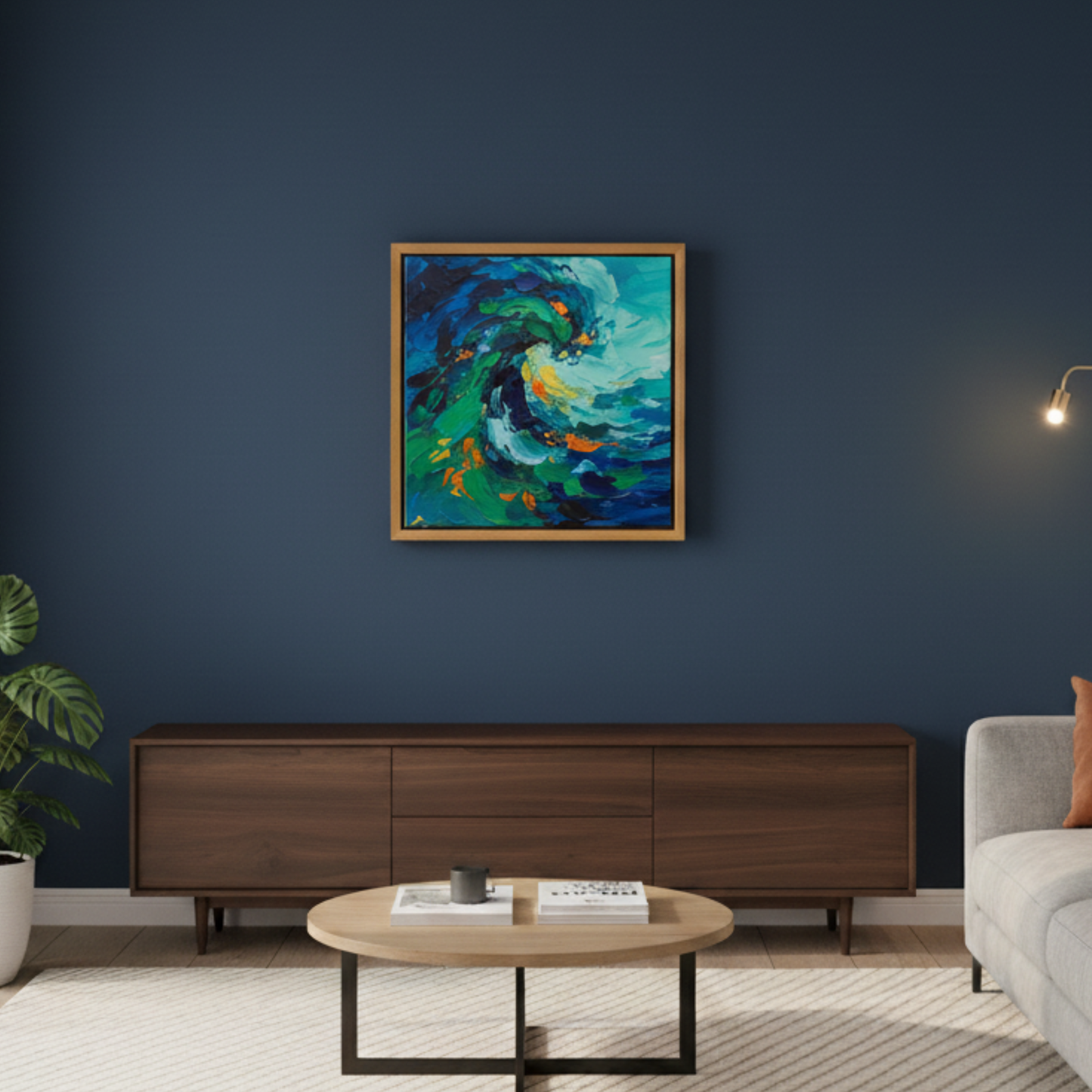 Cherry Floating Canvas Frame