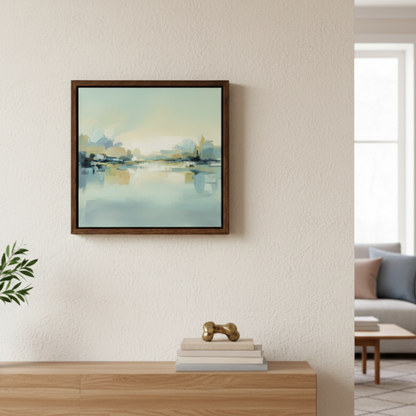 Walnut Floating Canvas Frame