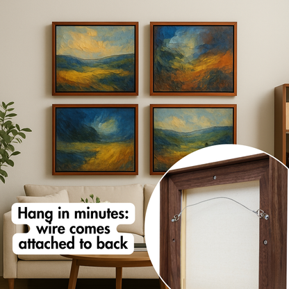 Floating Frame for Stretched Canvas Art - Cherry