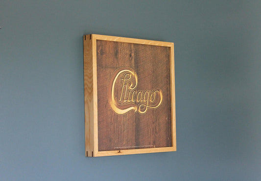 Vinyl Album Gallery Frame - White Oak