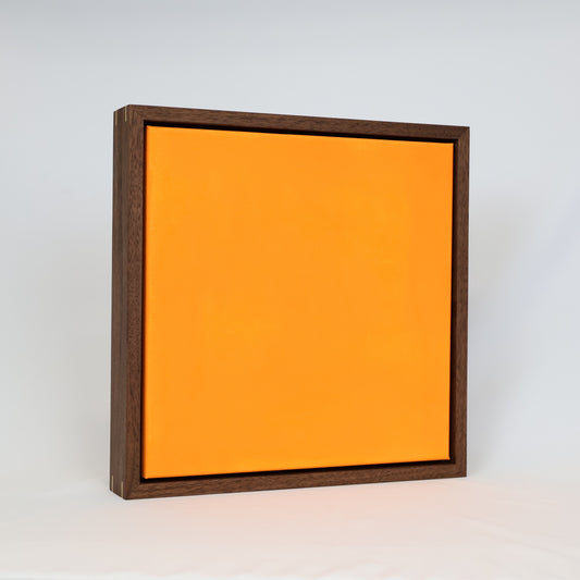 Floating Canvas Frame – Solid Hardwood, Minimalist Floater for Stretched Canvas - Walnut