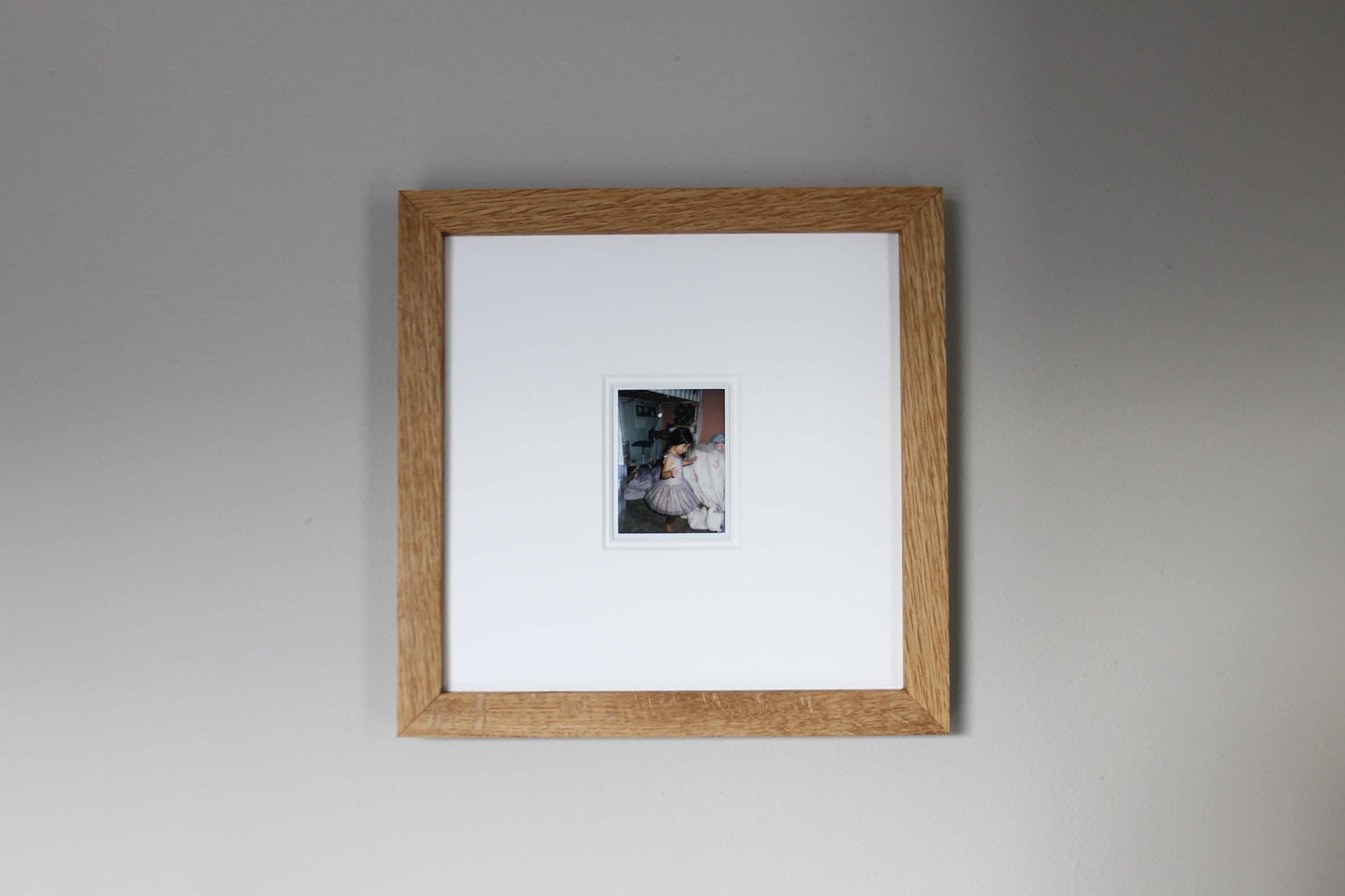 a picture hanging on the wall of a room