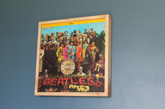 Vinyl Album Gallery Frame - Maple