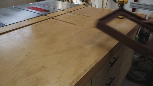 White Oak Floating Canvas Frame